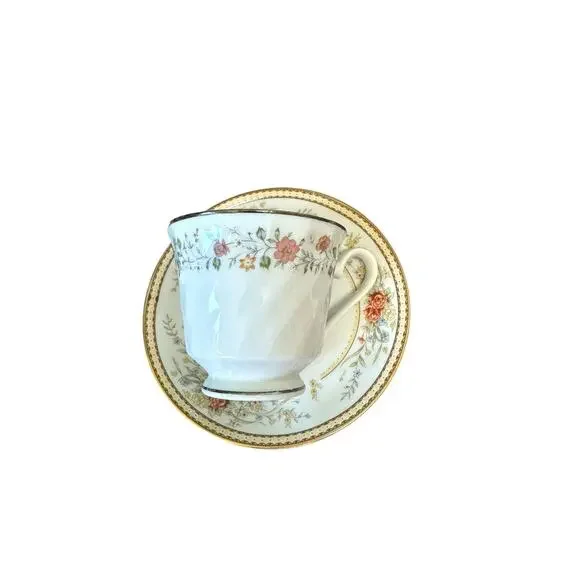 Vintage tea cup and saucer set of 6 mismatched tea party